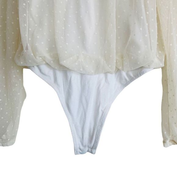 Free People Sheer Polka Dot Bodysuit - Picture 6 of 11